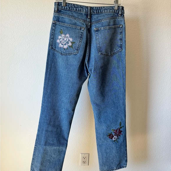 Reformation Floral Embroidered Jeans - Picture 5 of 7